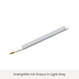 Drehgriffel mit Gravur