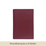 Passport Cover Grained Leather | Dark Red