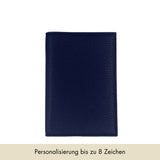 Passport Cover Grained Leather | Night Blue