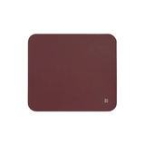 Cosmetic Bag Grained Leather | Dark Red & Gold