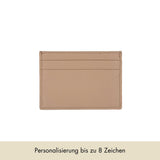 Card Holder Grained Leather | Beige
