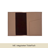 Reisepass-Hülle genarbtes Leder | Beige von MERSOR Studio | Geschenke bei MERSOR