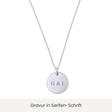 Personalised engraving pendant real gold | name