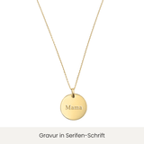 Personalised engraving pendant real gold | name